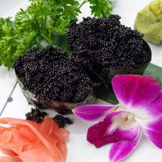 Black Tobiko / Black Caviar Nigiri