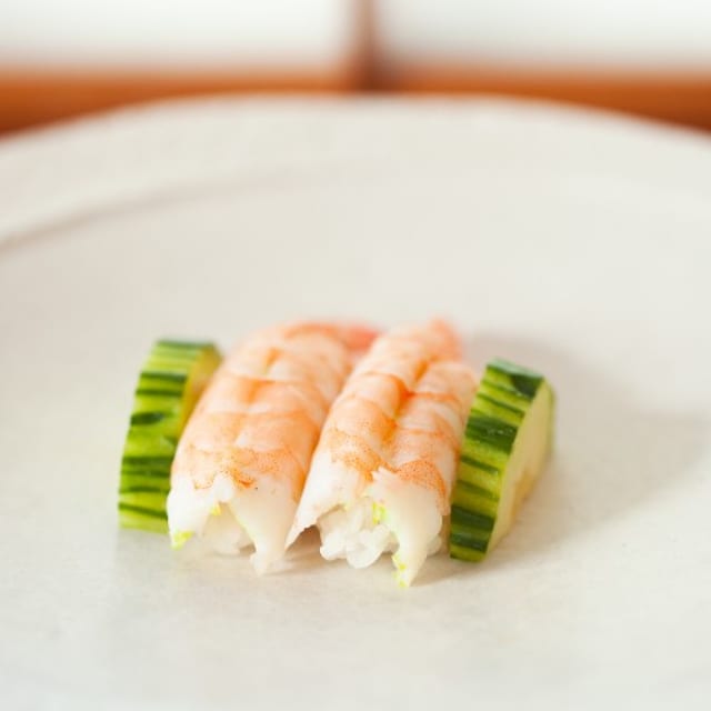 Ebi / Shrimp Nigiri.